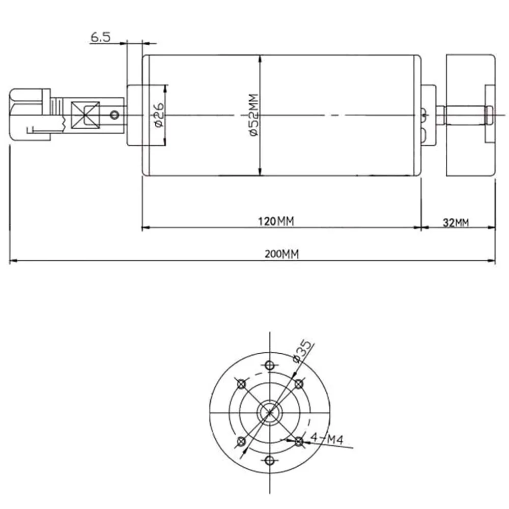 С воздушным охлаждением 0.5kw CNC spindleMotor Kit ER11 патрон 500 Вт мотор шпинделя+ регулятор скорости питания для гравировки
