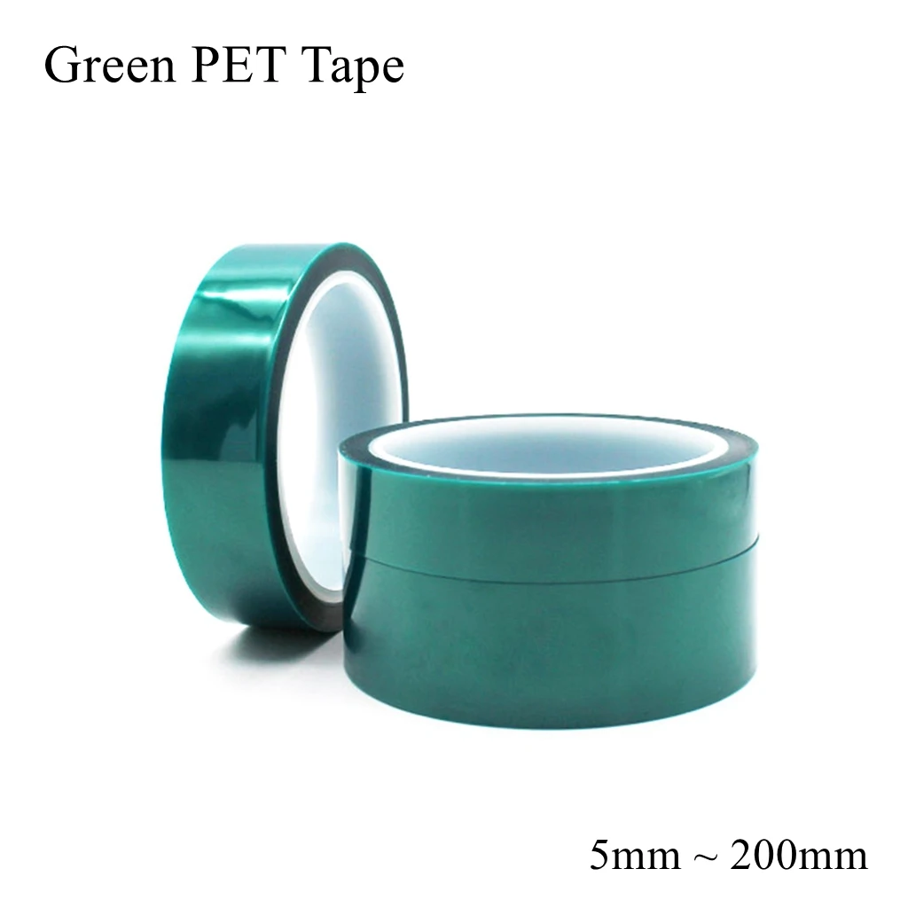 

Green PET Film Tape Heat Resistant High Temperature Masking Shielding PCB Solder Plating SMT Plating Insulation Protection