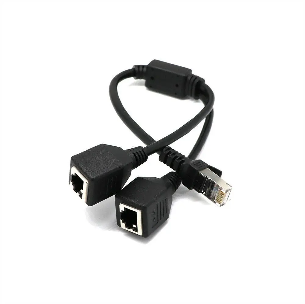 Разветвитель сетевого кабеля Ethernet RJ45 с 1 штекера на 2 гнезда | Компьютеры и офис