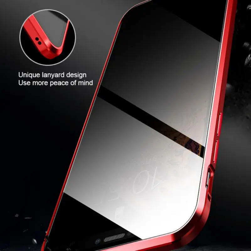 New 5.8-inch mobile phone case for iPhone X / XS full body magnetic absorption HD tempered glass cover dust screen protector |