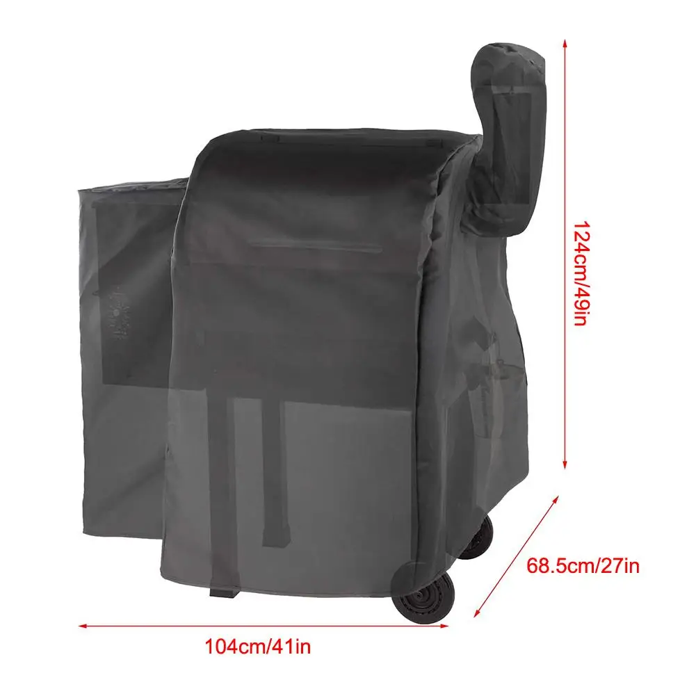 

1PC BBQ Cover Outdoor Dust Waterproof Heavy Duty Charbroil Grill Cover Rain Protective Outdoor Barbecue Cover Round