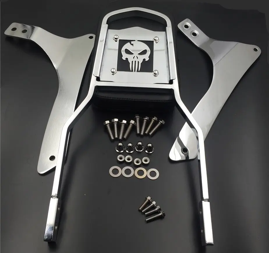 Накладка на спинку с черепом Intruder хромированная накладка Бару для Suzuki выбрал