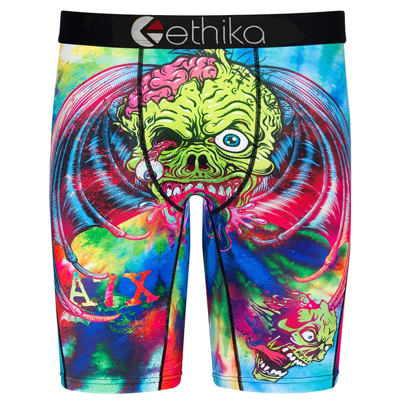 

Мужское нижнее белье Ethika 2021, боксеры с мультяшным аниме, быстросохнущие аниме трусы, мужские брендовые Сексуальные облегающие спортивные т...