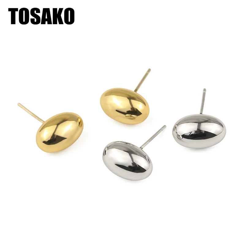 

TOSAKO Stud Earrings Women Jewelry Gold Color Minimalism Design Earrings