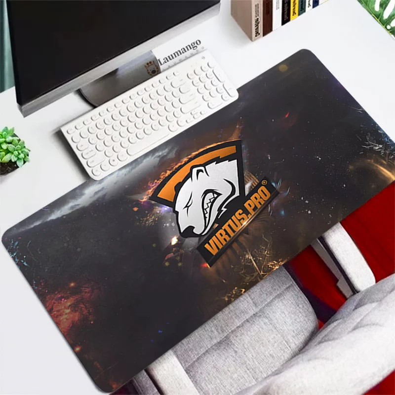 

CS GO Virtus Pro Logo Mouse Pad Anime PC Gamer Computer Mousepad Gaming Accessories Notebook Laptop Keyboard Table CSGO Desk Mat