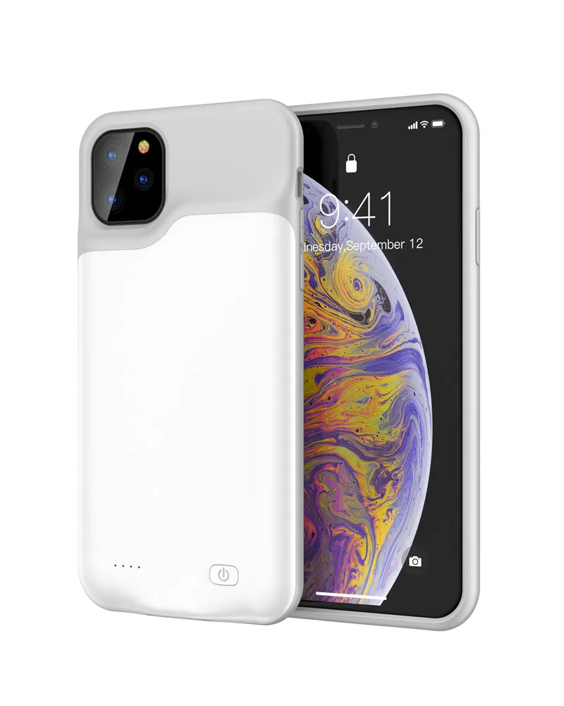 

Slim Silicone shockproof Battery Charger Cases for iPhone 11 Pro Max Power Bank Case External Pack charger case for iPhone 11