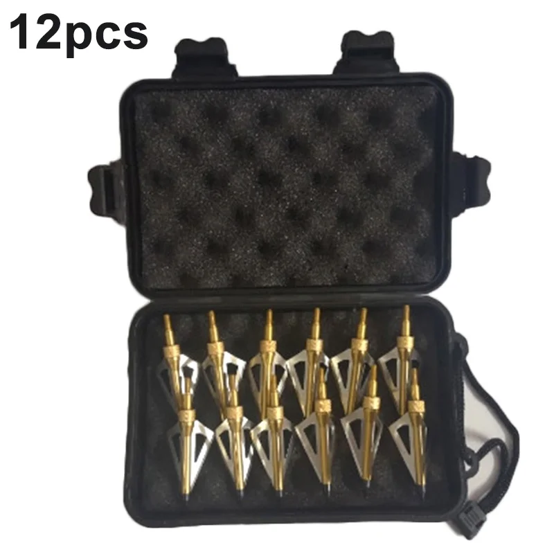 

Archery Attachment Stainless Steel Arrowheads Storage Box Portable Broadheads
