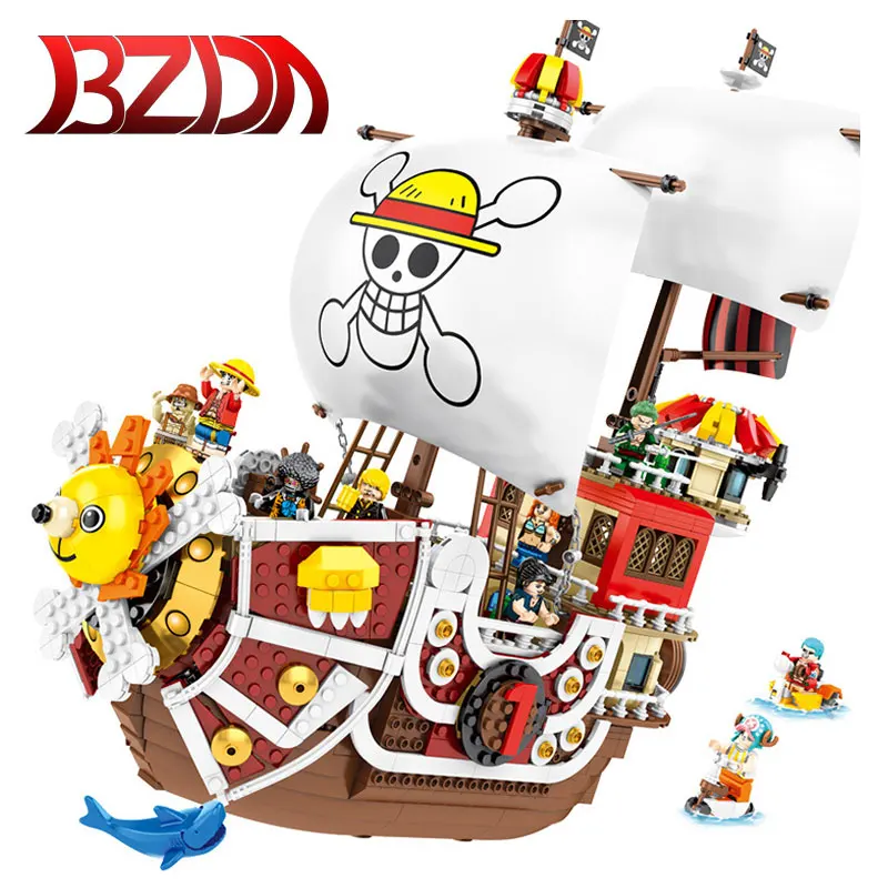 BZDA морской король фильм солнце пиратский корабль строительный блок модель с
