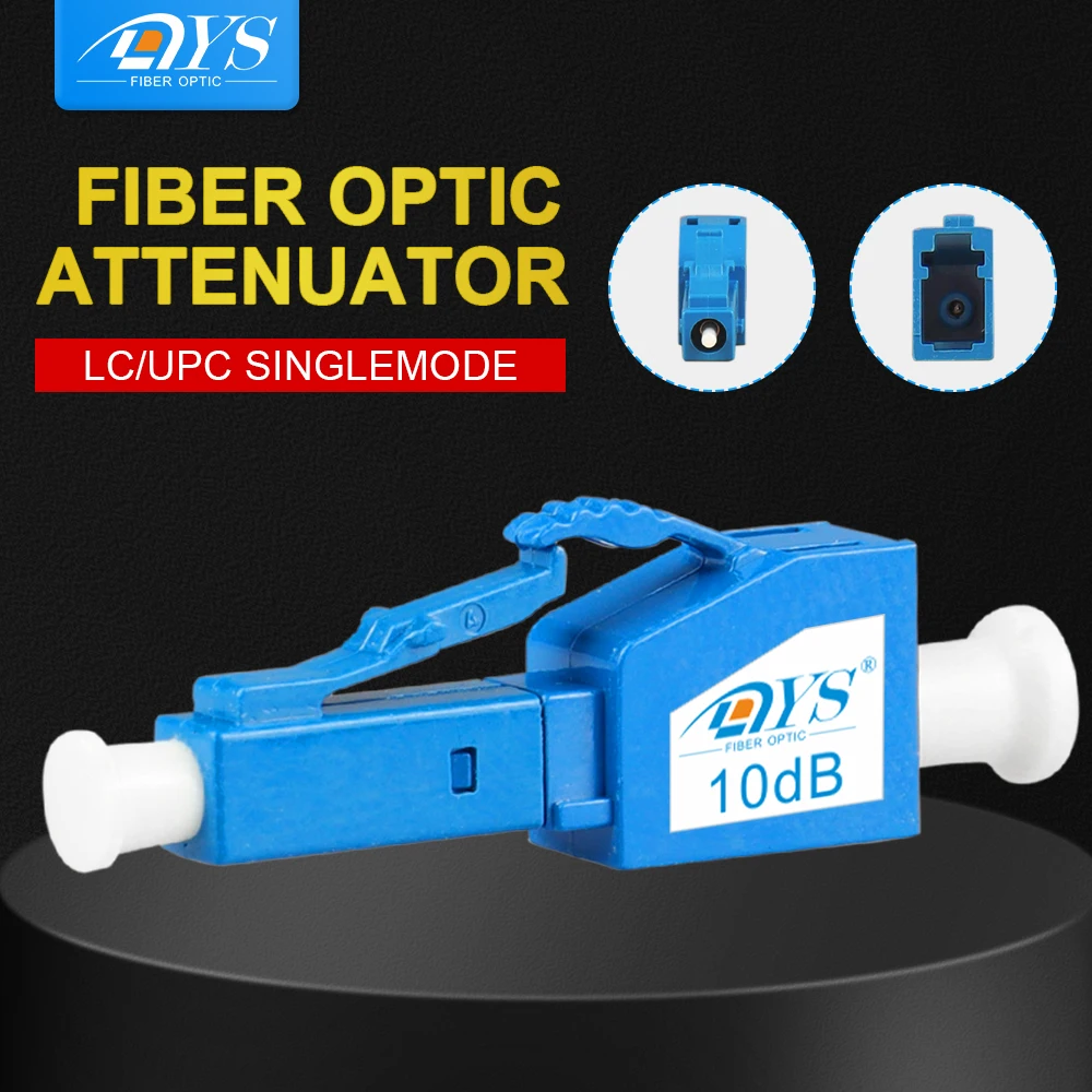 10pcs LC/UPC Single Mode Male-Female Plug-in fixed Fiber Optic Attenuator plastic FTTH Fiber Attenuator Adapter lc apc optical attenuator lc lc singlemode female to male 5db ftth fiber optic attenuator