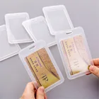 1 шт. прозрачный для карт из искусственной кожи женская обувь мужская обувь для студентов; Автобусная карта держатель Чехол Водонепроницаемый бизнес банковских кредитных карточек Id карты с защитой от влаги