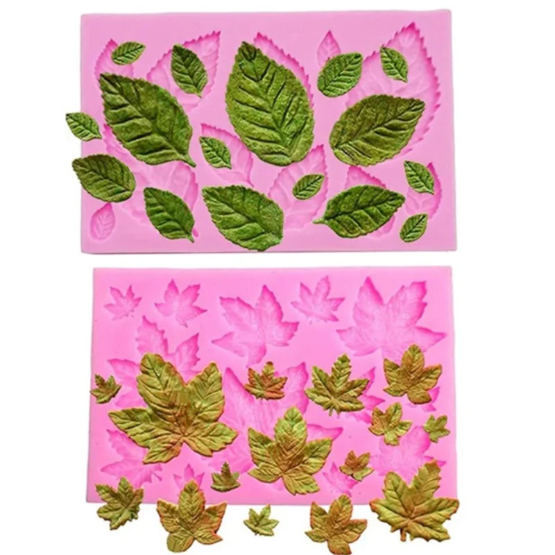 Дизайн DIY УФ смолы листья бетонные формы кленовые силиконовые 3d стеновые панели
