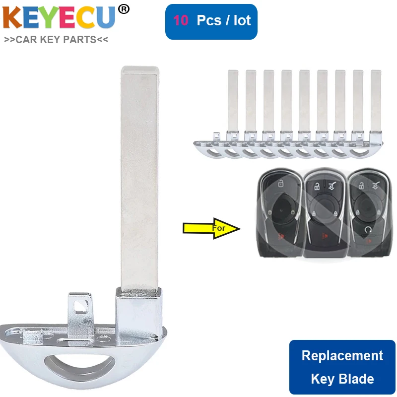 KEYECU 10 шт. Φ лезвие автомобильного ключа для экстренного Buick Encore Envision LaCrosse 2016 2017 2018