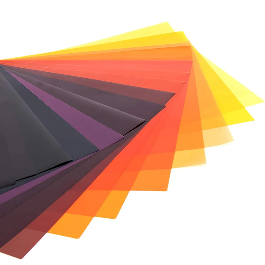 Selens 20 шт. цветной светильник гелевые фильтры 25x25 см прозрачный для коррекции