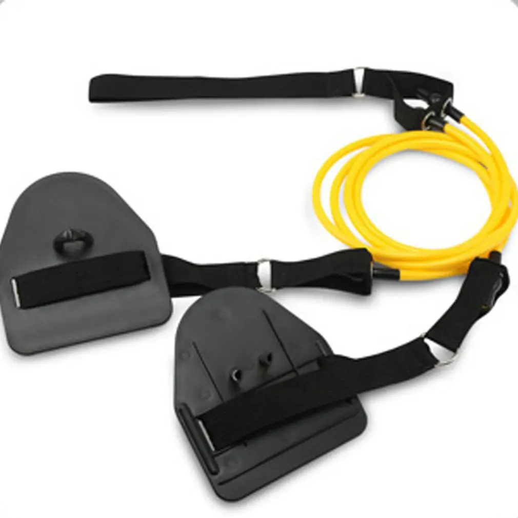 

Professional Simulation Swimming Exercise Land Arm strength Work Out Fitness Resistance Band Hand Webbed Paddle Swimming Forging