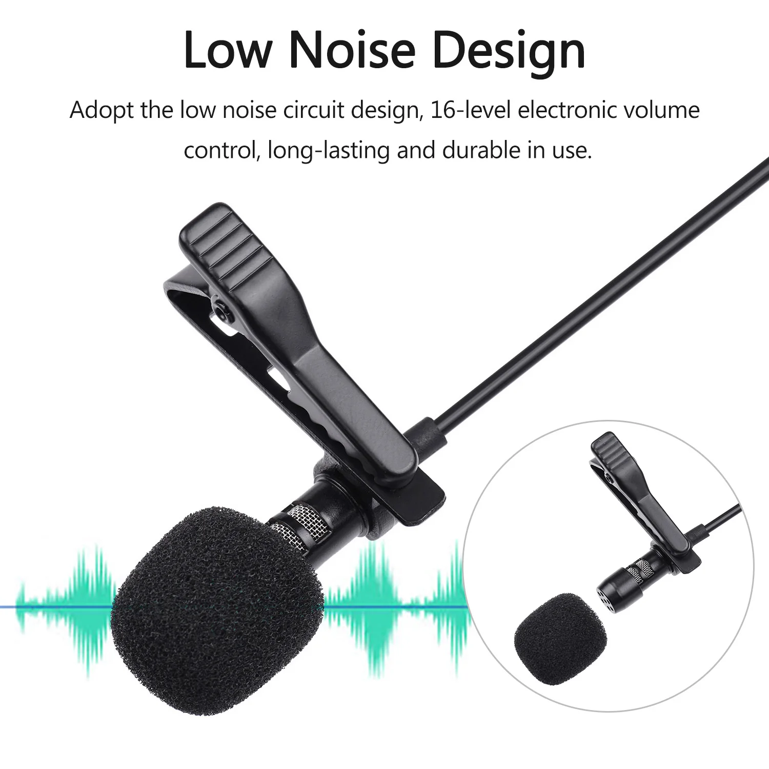 

Mini Microphone Amplifier Volume Adjustment Real-time Monitor Funtions with Monitor Earphone MIC 3.5mm to 6.5mm Audio Adater