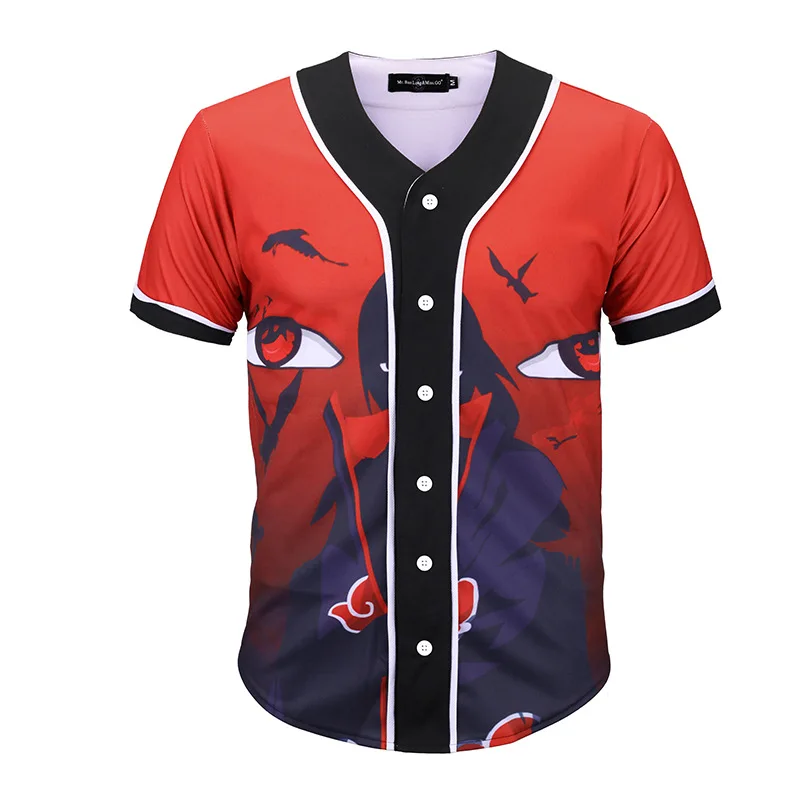Мужская Бейсбольная Футболка с 3D рисунком аниме модная футболка 2022 в стиле