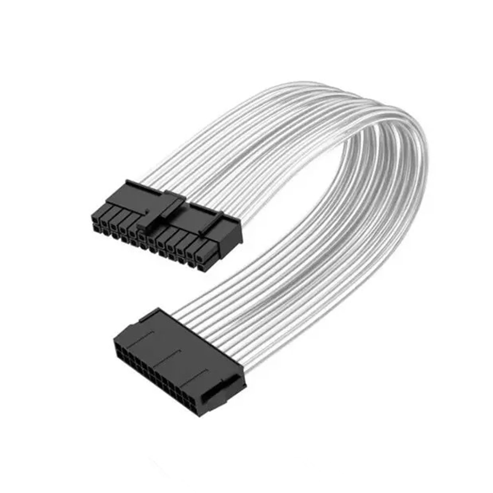 

With RGB Light Lengthened Easy Install Neon Line PC Case Gaming Power Extension Cable Double Layers DIY Computer Components