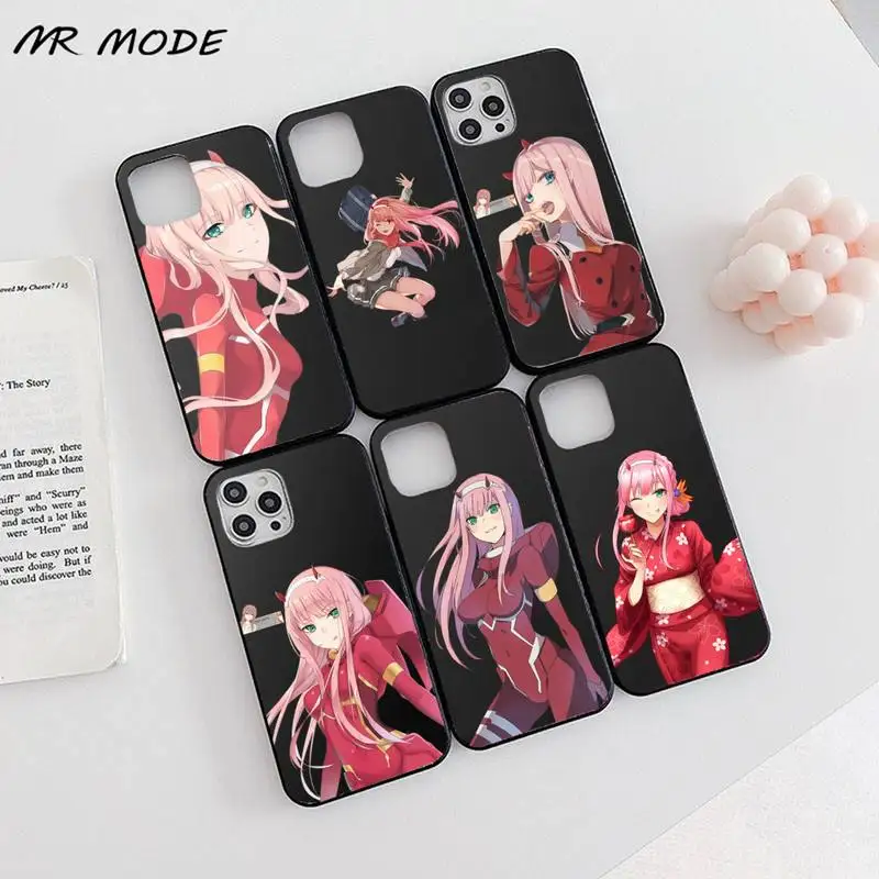 

Zero Two Darling in The FranXX Phone Case for iPhone 13 12 11 mini pro XS MAX 8 7 6 6S Plus X SE 2020 XR