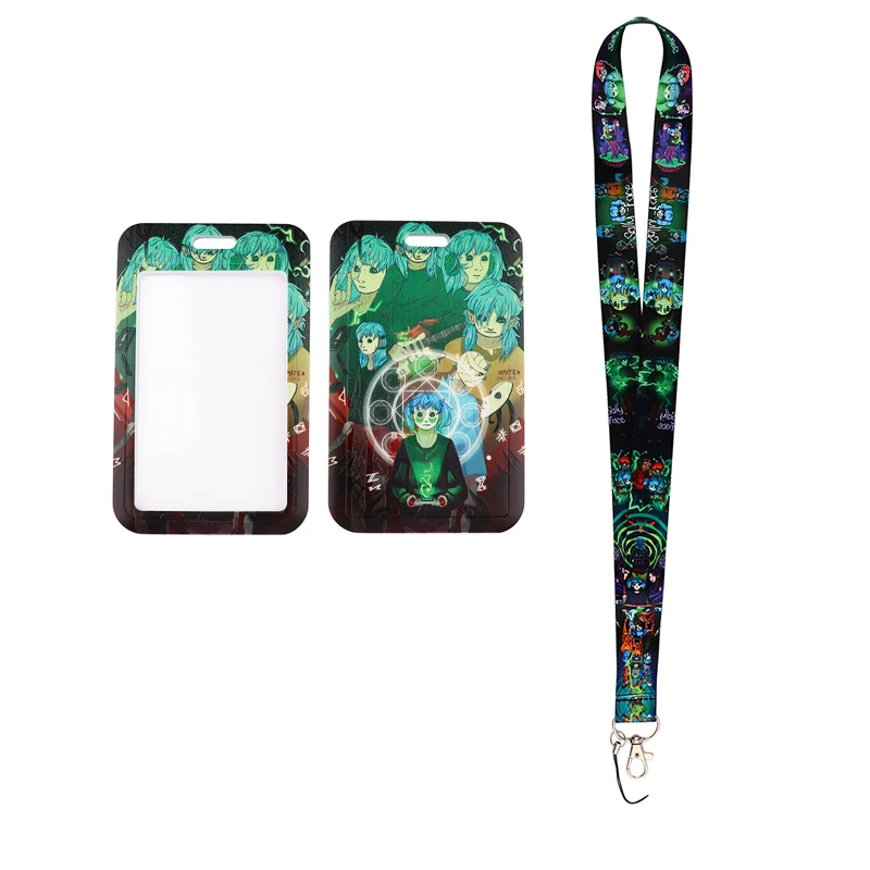 

24pcs/lot MD1222 Horror Halloween Game Lanyard Neck Strap lanyards badge holder Key Chain Key Holder Hang Rope Key Accessories