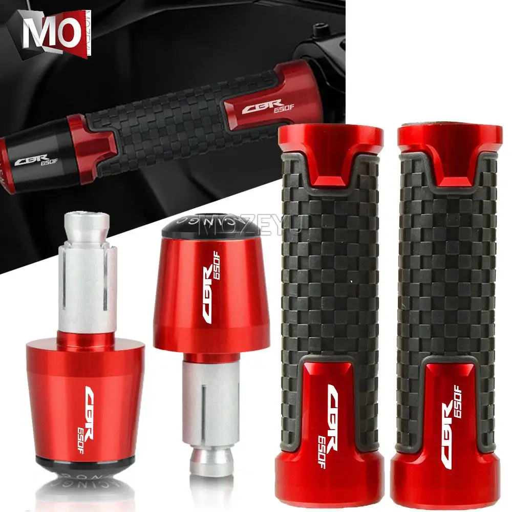 

For HONDA CBR650F CBR650 CBR 650 F 2014-2021 2020 2015 2016 2017 22mm Motorcycle Hand Grips Handle Bar Handlebar Grip Ends Plug