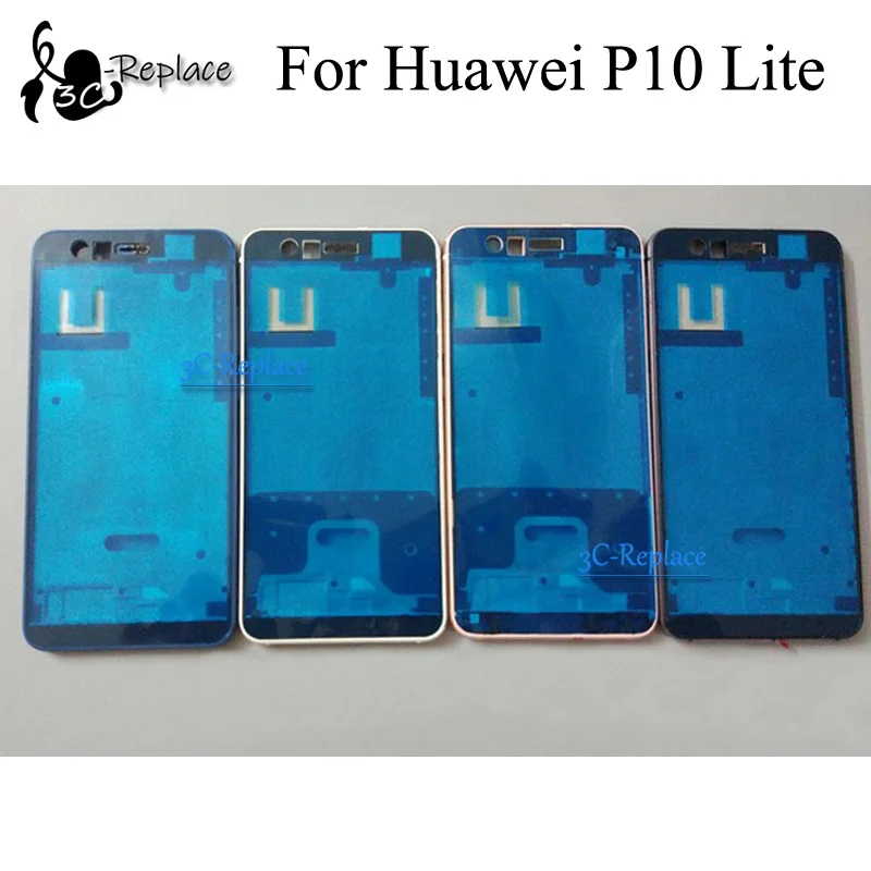 Для Huawei P10 Lite P10Lite WAS-L22 WAS-L03 WAS-LX3 передняя часть корпуса шасси пластина ЖК-дисплея