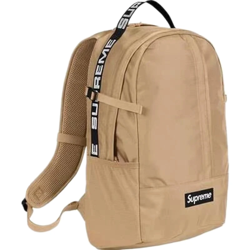 

21SS supreme BACK 44th Finished learning style school bag Backpack solid color recommended free size