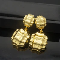 copper drop earrings gold color long earrings for women fashion jewelry mother gift stud drop copper earrings for women