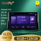 NaviFly 6 ГБ + 128 Гб QLED экран 1280*720 Android 10,0 автомобильный Радио Аудио мультимедийный плеер для Toyota Corolla 11 Auris E180 2017 2018