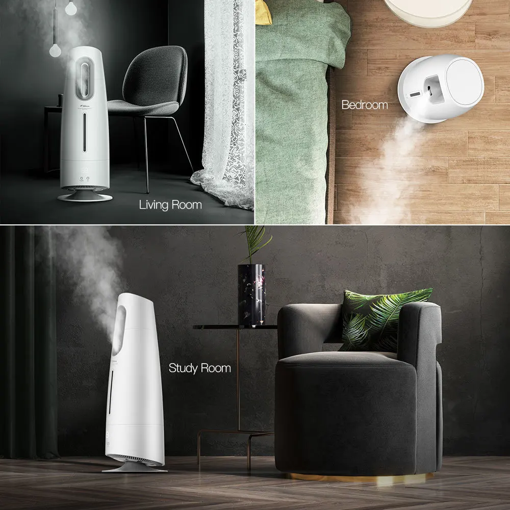 Xiaomi Smart Home DEERMA увлажнитель воздуха туман Maker Сенсорный экран 4L масляный диффузор очиститель воздуха с кондиционером офис бытовой