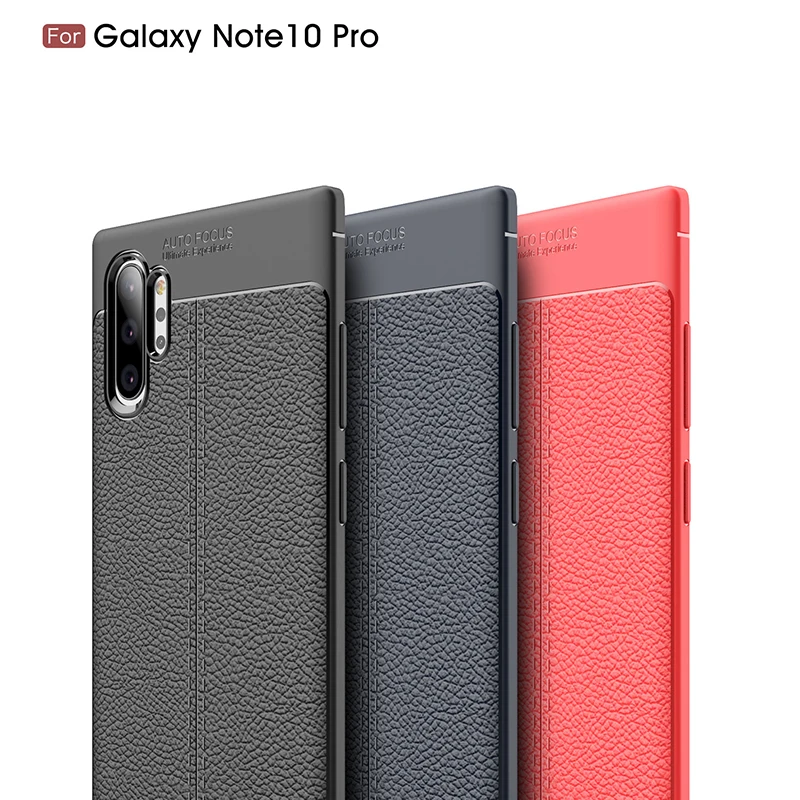 Противоударный чехол для Samsung galaxy note10 + note10plus 5g матовый мягкий из ТПУ|Бамперы| |