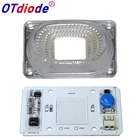 Чип LED COB UV 395nm + Отражатель объектива 50 Вт 220 В для светодиодного прожектора, для самостоятельной сборки уличного освещения требуется радиатор для охлаждения, 5 шт.