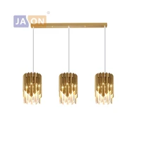 modern golden chrome silver designer led hanging lamps lustre chandelier lighting suspension luminaire lampen for foyer