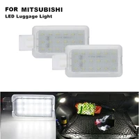 2pcs 3w 12v clear xenon white led interior footwell compartment luggage trunk boot glove box lamp light for mistubishi asx