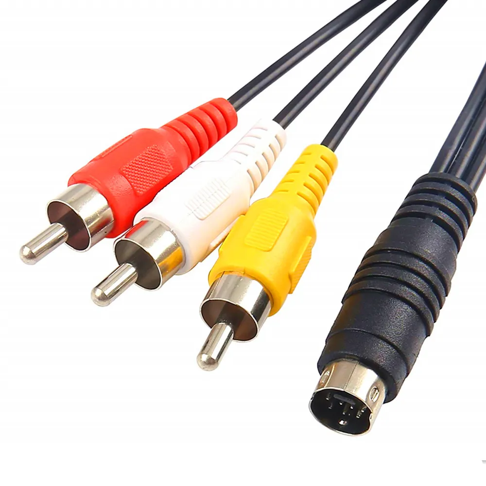 Прежде чем S-Video 4-контактный разъем для 3-RCA мужской цветная (RGB) композитный видео