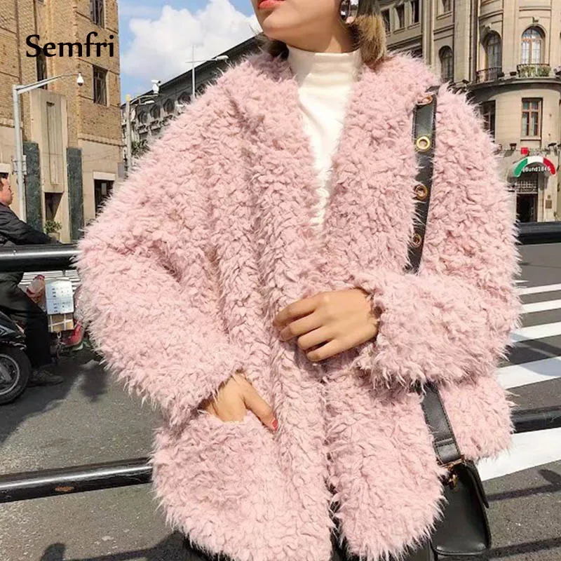 Senmfri кардиган шуба женская с длинным рукавом лохматая осенне зимняя куртка из