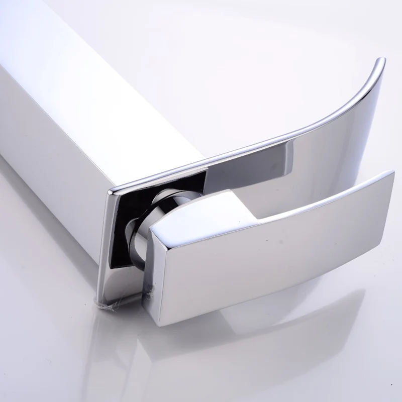 Хромированный водопад кран Однорычажный Смеситель Для Ванная комната для