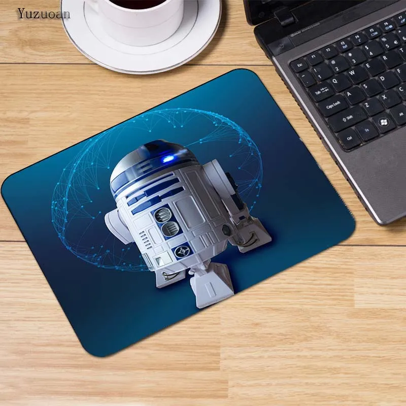 Коврик для мыши Yuzuoan Top Game с принтом Звездные войны R2D2 робот стиль прочный