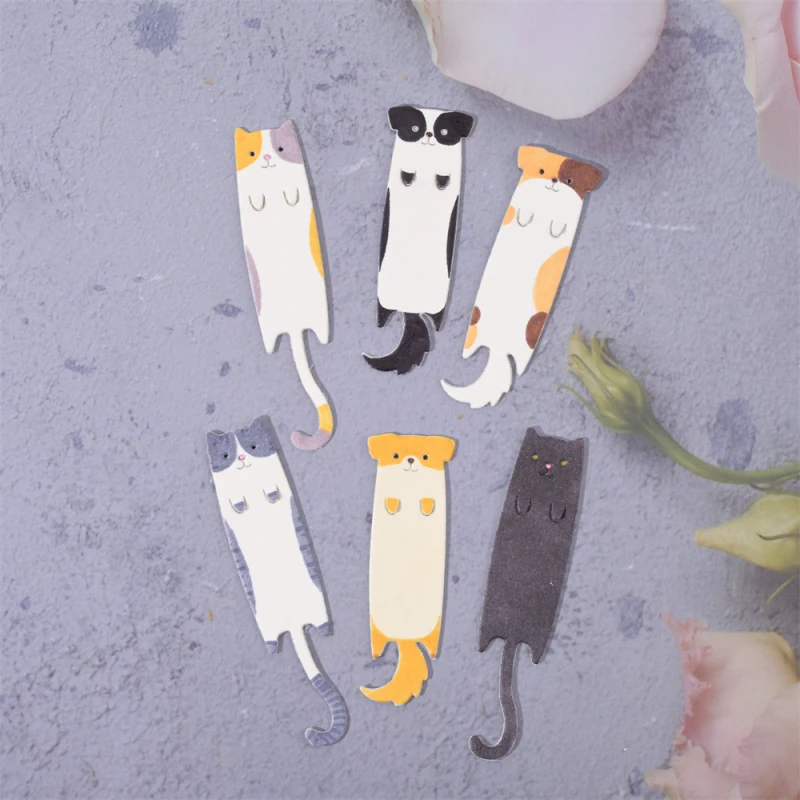 InLoveArts 2 шт./лот металлические Вырубные штампы для кошек и собак закладки