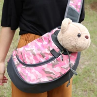 pet puppy carrier outdoor travel pet puppy carrier handbag pouch mesh oxford single shoulder bag sling mesh comfort travel bag
