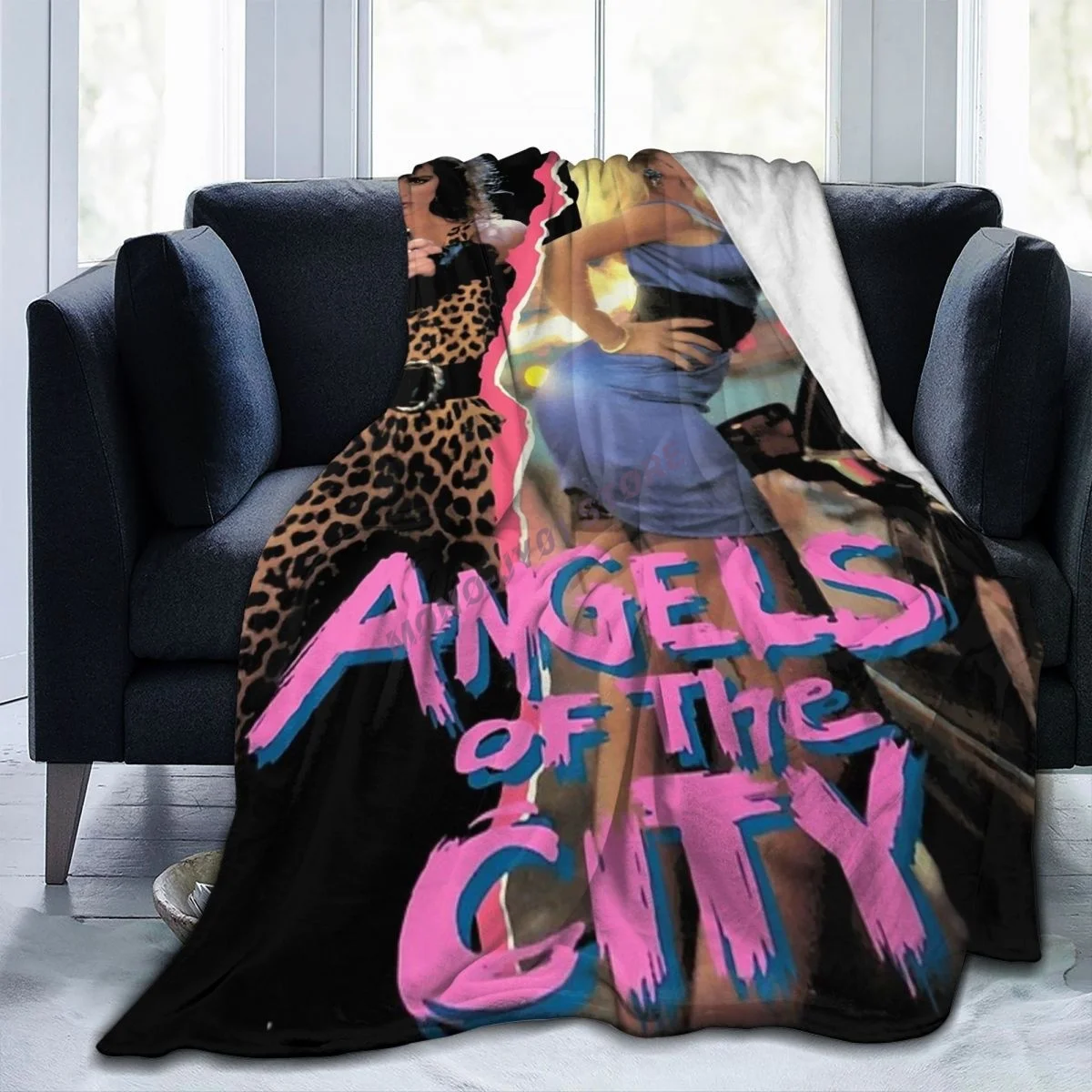 Покрывало с изображением ангелов города шерпа мягкое покрывало | Дом и сад