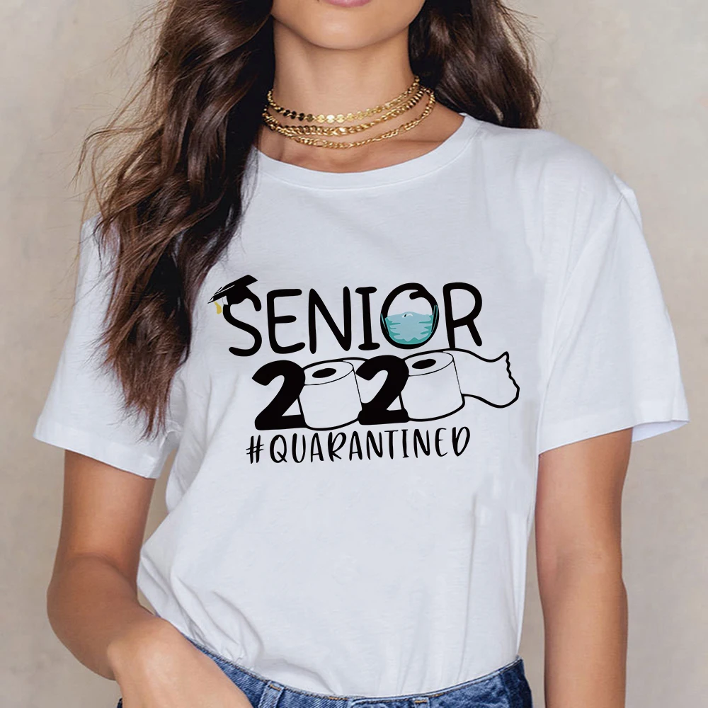 

I survived the 2020 Toilet Paper apocalypse Tshirt Spring Summer T shirt Women Aesthetics Top ropa mujer Round Collar T-shirts
