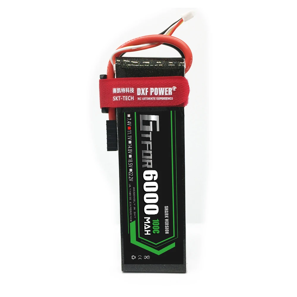GTFDR 11 1 V 3S 6000mAh 100C 200C RC LiPo батарея для радиоуправляемый самолет Квадрокоптер