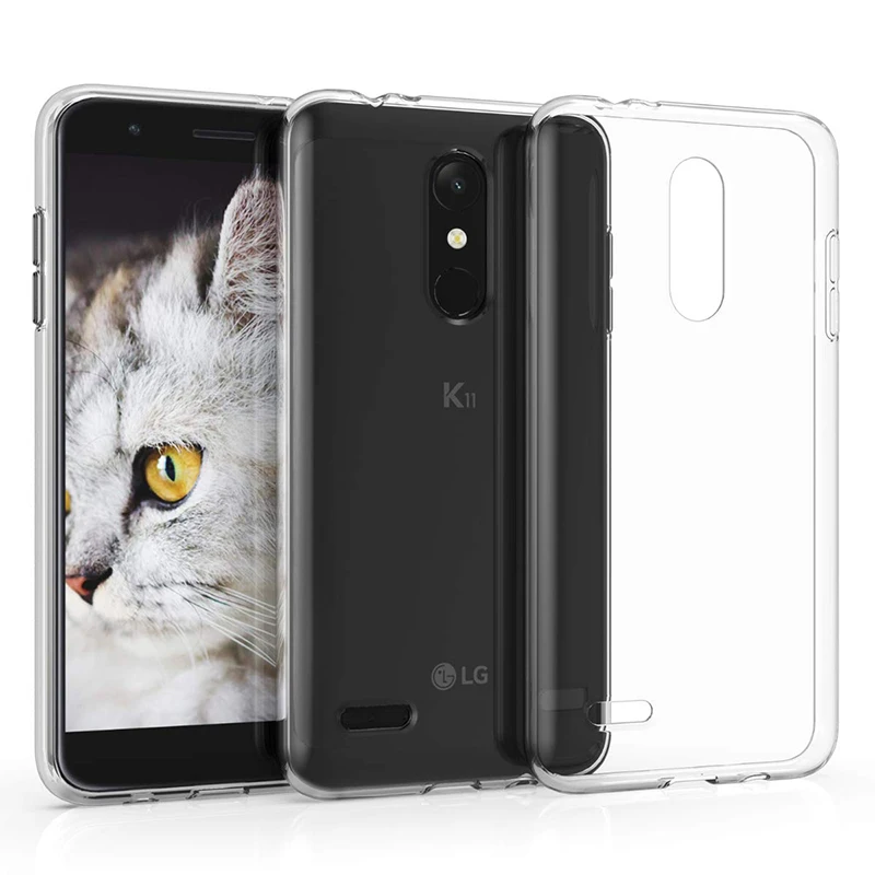 Прозрачный сверхтонкий чехол для телефона LG K8 K9 2018 LGK8 LGK9 мягкий из чистого