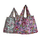 Многоразовая сумка для продуктов, складная сумка для покупок в стиральной машине, большая 50-фунтовая Сумка-тоут для покупок, прочный легкий полиэстеровый мешок на плечо