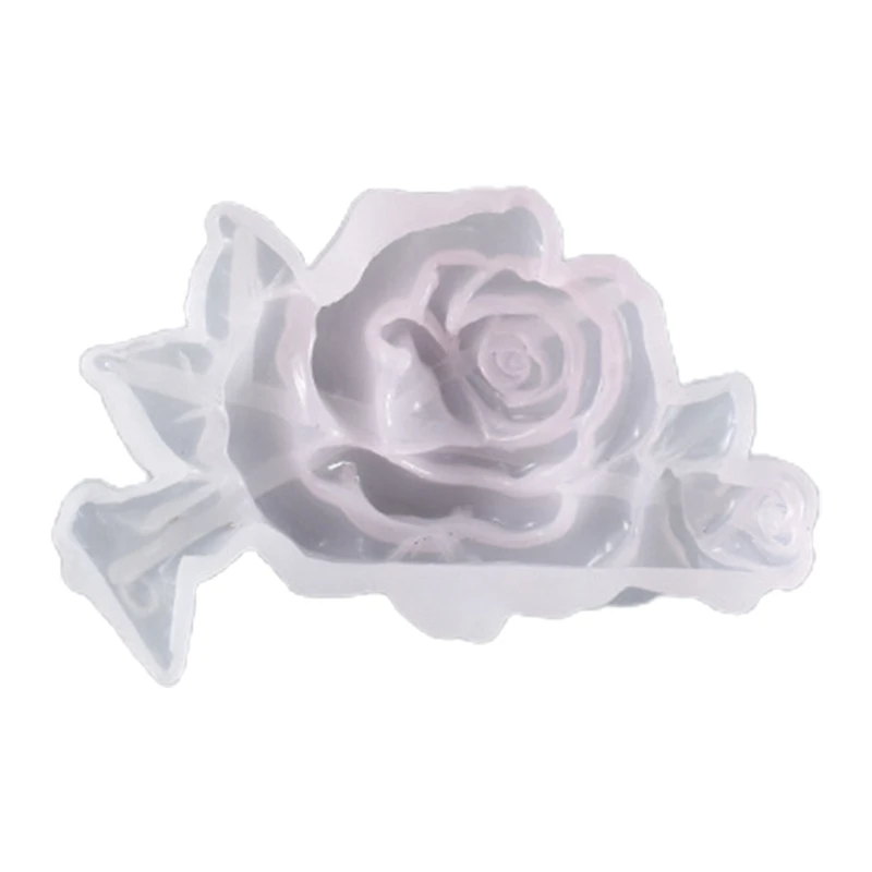 

Crystal Epoxy Resin Mold DIY Crafts Making Tool Rose flower Ornaments Decorations Silicone Mould