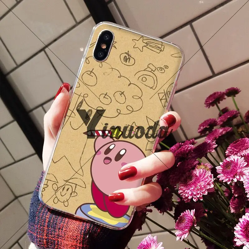 Yinuoda Game Kirby Series Soft Silicone Transparent Phone Case for iPhone X XS MAX 6 6S 7 7plus 8 8Plus 5 5S XR | Мобильные телефоны