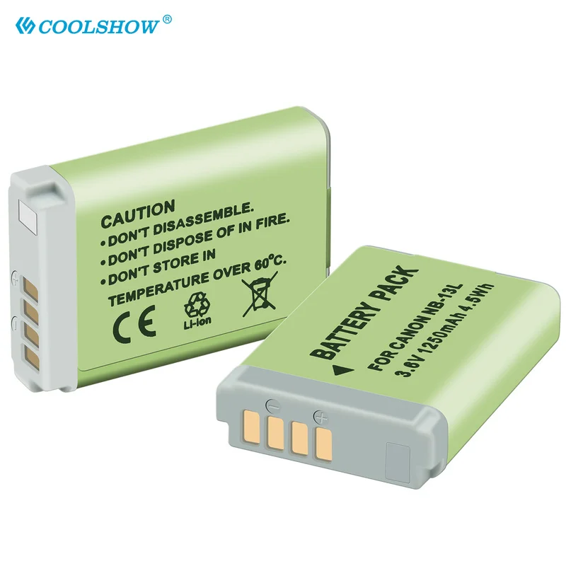 NB 13L NB13L NB-13L 1250mah Battery Charger for Canon PowerShot G5X G7X G9X G7 X Mark II G9 X,SX620 SX720 SX730 HS  Batteries