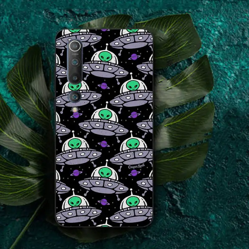 TOPLBPCS эстетичный мультяшный чехол для телефона с инопланетянином космосом Redmi Note 8