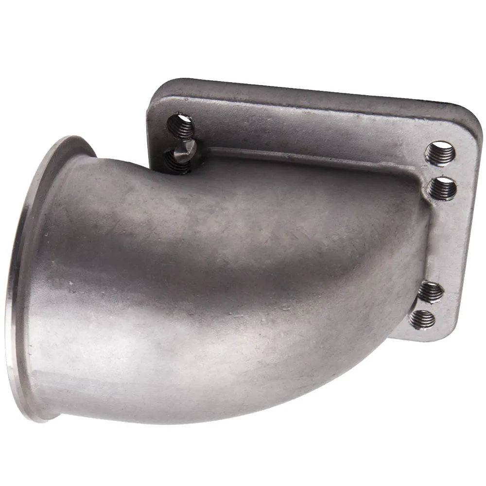 

3 inch Cast Elbow Adapter Flange for T3T4 T3 T4 Turbo V-Band T304 Stainless 1Y6VUT