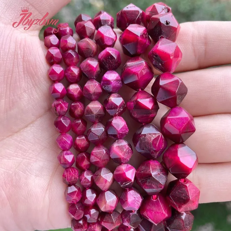

Natural Tiger's Eye purple Faceted Square Stone Beads 6/8/10/12mm For DIY Necklace Bracelet Jewelry Making 15" Free Shipping